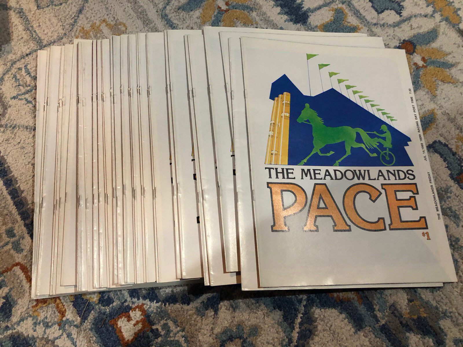 LOT OF 30 MEADOWLANDS PACE HARNESS RACING PROGRAMS, 7/14/1989 eBay