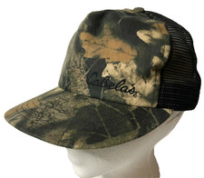 Vintage Cabela  s Camo Mesh Snap Back Trucker  s Hat Made In USA Light Use