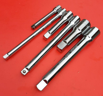 NEW CRAFTSMAN TOOLS 6 Piece 3'' & 6'' Ratchet Socket Extension Set 1/4'' 3/8'' 1/2''