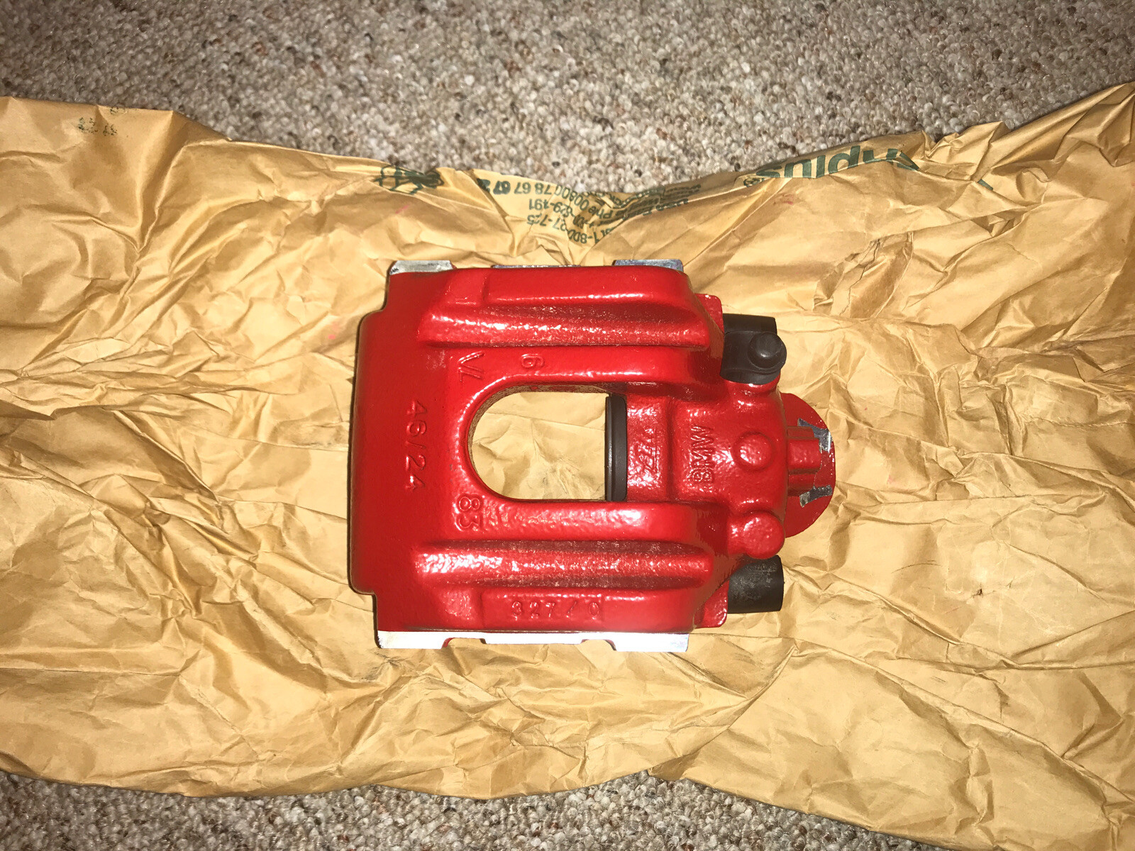 BMW M3 Brake Caliper Left Rear Red 34217845137 New OEM | eBay 
