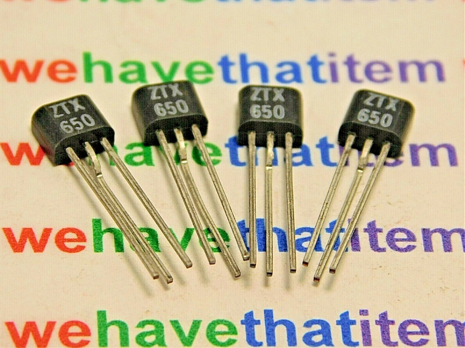 ZTX650 / TRANSISTOR / TO92 COMPATIBLE / 4 PIECES (qzty) eBay