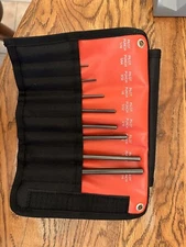 Mayhew Pro 9 Piece Roll Pin Pilot Punch Set Made in the USA 