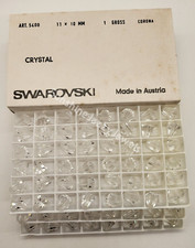 Factory Pack Swarovski Crystal Clear 11x10mm Faceted Cone 5400 Beads; 144pc