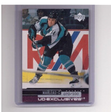 PATRICK MARLEAU 1999-00 UPPER DECK HOCKEY UD EXCLUSIVES PARALLEL SP/100 #110