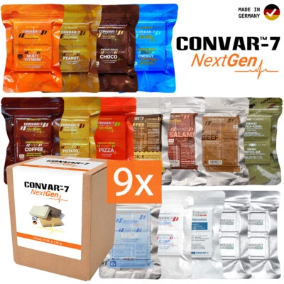 Convar-7 NextGen Energieriegel 9er Karton (9x 120 g) Snack Outdoor Verpflegung