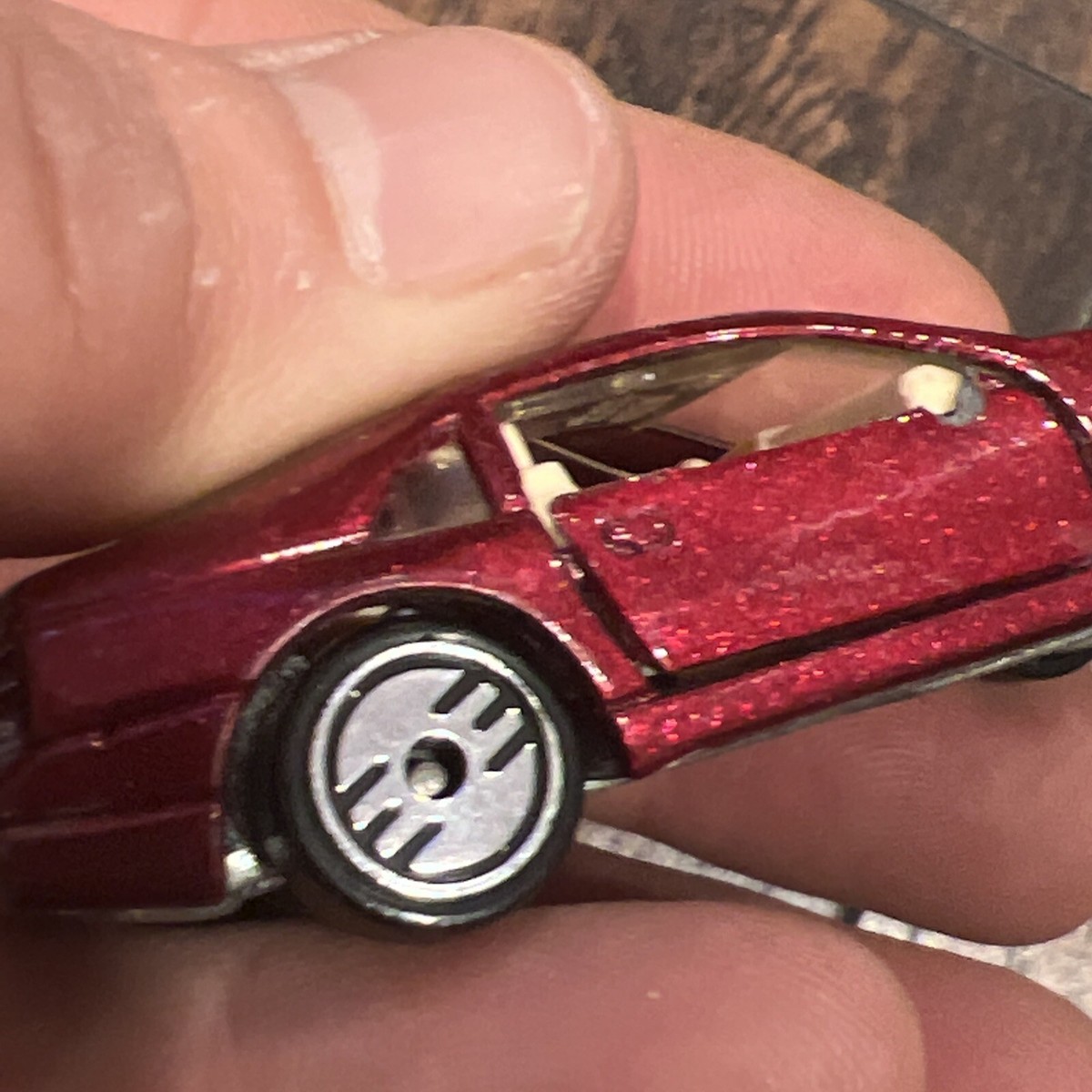 Vintage Hot Wheels 1989 Nissan 300ZX Rare Crimson Doors open