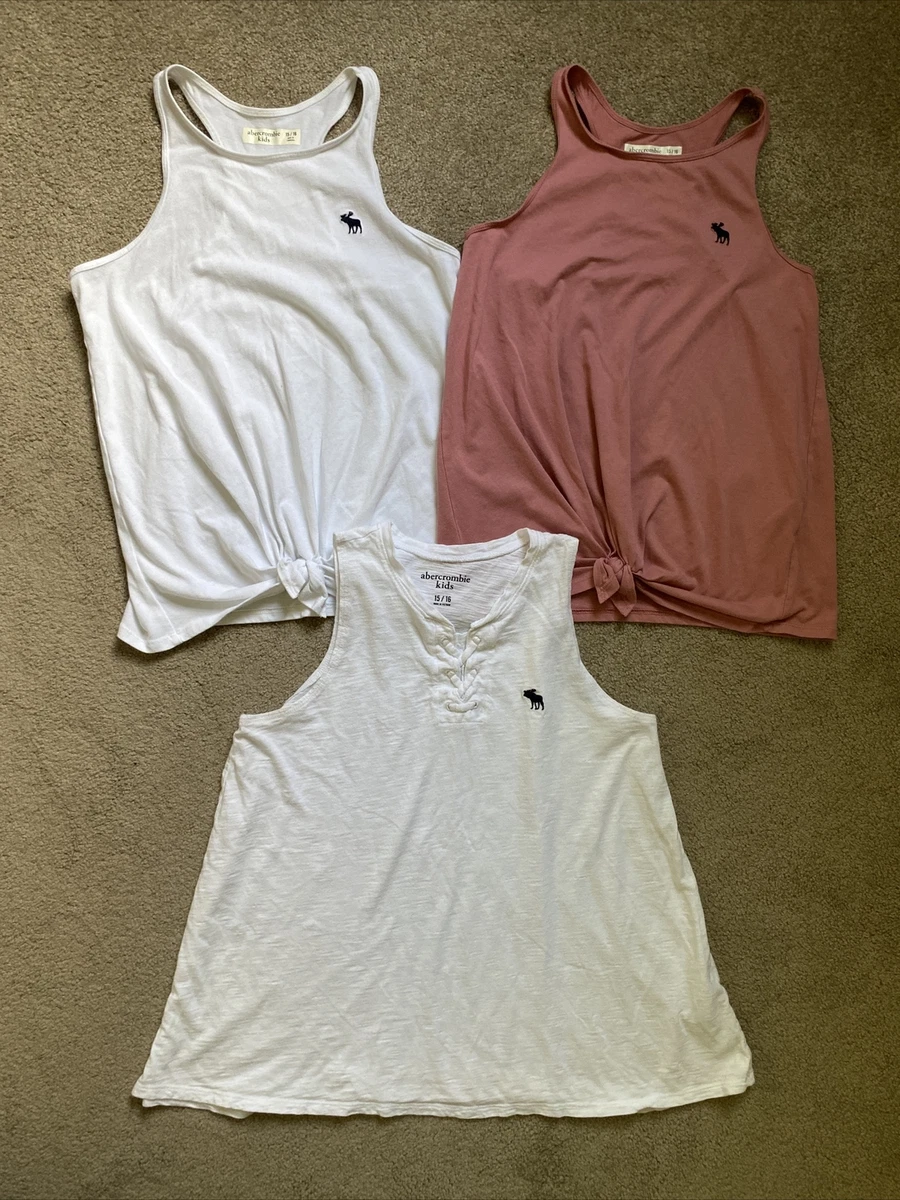Lot Of 3 Girls Abercrombie Kids Size 15 16 Tank Tops Stylish