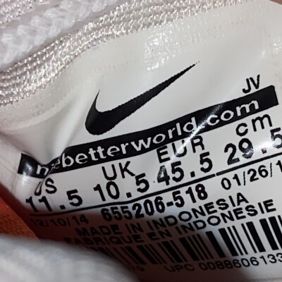 Nike Roshe Run Trail 655206-518 Men's 11.5 US Rainbow Tie Dye