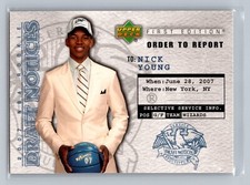 2007 Upper Deck First Edition #DN16 Nick Young Draft Notices Wizards Rookie