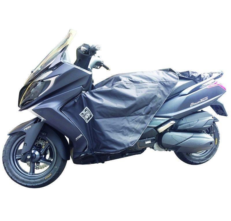 Tablier couvre jambe Kymco Downtown 125 et 350 protection pluie scooter R178-X noirs