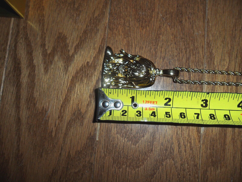 The Gold Gods x Attack On Titan Eren Titan 22" Gold Rope Chain Necklace - Picture 10 of 13