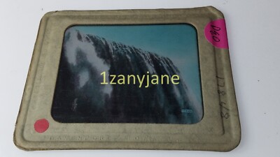 PEO Glass Magic Lantern Slide Photo 17848 HUGE WATERFALL GGGGG