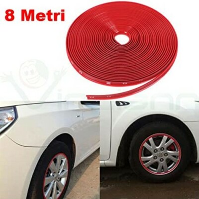 Cerchi In Lega Paracolpi Da Graffi Bordo Adesivo Tuning Car - Foto 8