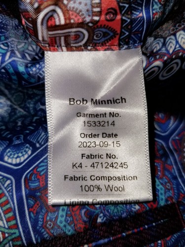 Bespoke 44XS extra kurz braun blau schwarz Glencheck Sport Mantel Jacke Blazer - Bild 9 von 9