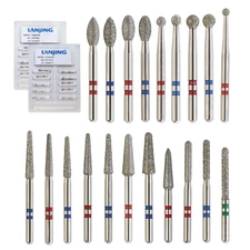 Diamond burs Zirconia Friction Grip Egg Football Ball Round End Taper Cylinder