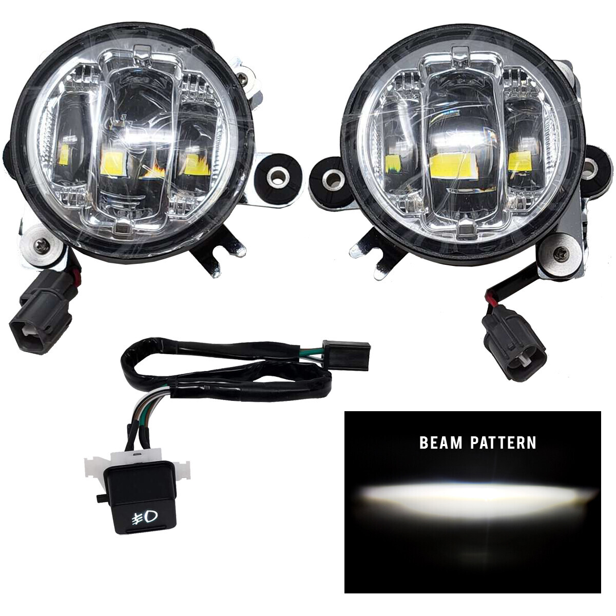 PATHFINDER LED FOG LIGHT KIT CHROME HON FG610CA | eBay