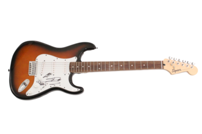 Tokio Hotel Band (x3) Signed Autograph Fender Guitar Tom Kaulitz