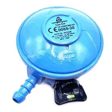 28mbar Butane Gas Pressure Regulator 20mm clip on, quick fit, new