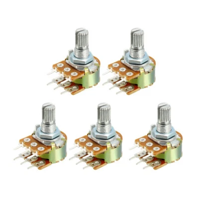5 Stk. WH148 100 K Ohm Variable Widerstände Dual Drehen Rotary Potentiometer - Bild 1 von 4