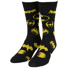 Batman History of Logos Crew Socks Black