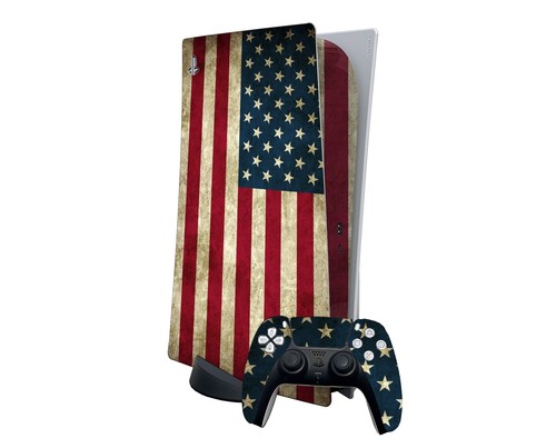 Recubrimiento Bandera Americana PS5 -Bandera PlayStation 5 Consola y Controlador Recubrimiento Envoltura - Imagen 2 de 4