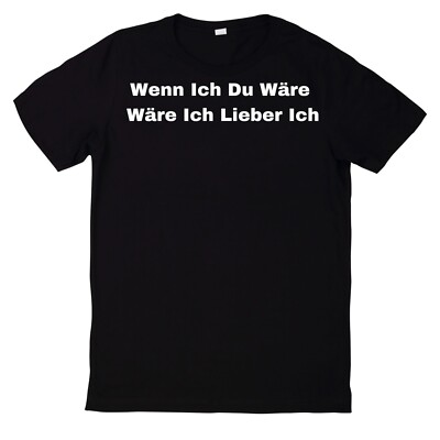 If I Were You, I'd Rather Be Me Print Cotton T-Shirt