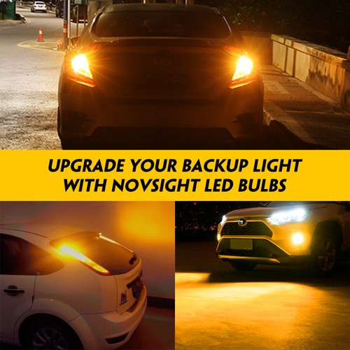 NOVSIGHT LED Fog Light Bulbs 9005 9006 H7 H11 Super Bright 6500K White/Amber/Red - Picture 55 of 60
