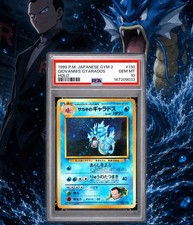 1999 POKEMON JAPANESE GYM 2 #130 GIOVANNI'S GYARADOS-HOLO PSA 10 💎 New Cert
