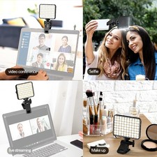 Rechargeable Mini Clip-on Mobile Phone Fill Video Light 180 Adjusted LED Light