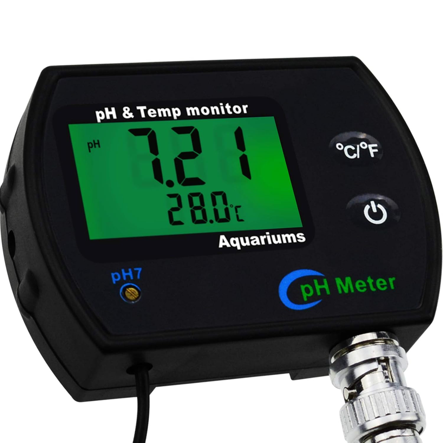 2 In 1 PH And Temperature Meter Water Quality Tester BNC Electrode ATC Monitor