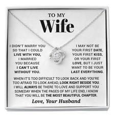 To My Wife Necklace, Christmas Gifts For Women, Anniversary Gift For Wife