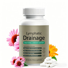 Lymphatic Drainage Capsules Natural Herbal Supplement for Immune Health
