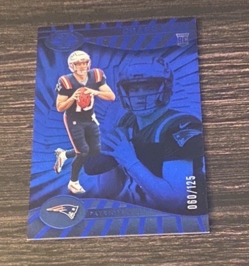 2024 Panini Illusions Drake Maye #59 Trophy Collection Blue /125 Patriots RC
