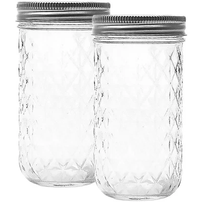 2 Pcs Luftdichte Gläser Vorratsdosen Für Gewürze Transparente Behälter - Bild 1 von 4