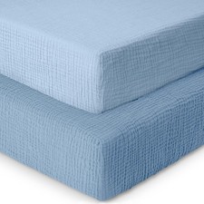 Baby Crib Sheets,Muslin Crib Sheet Girls,Boys,Crib Sheet,Breathable Toddler Bed