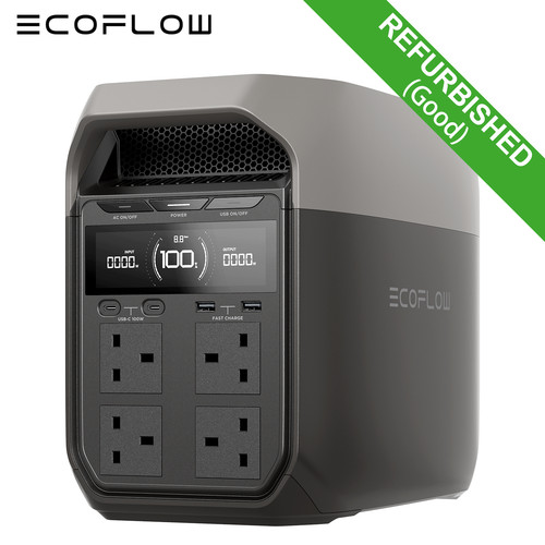ECOFLOW Refurbished DELTA 3 Portable Power Station 1024Wh LiFePO4 Solar Battery