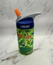 CAMELBAK Jungle Animals Eddy Kids BPA Free Water Bottle 14Oz Blue  Green