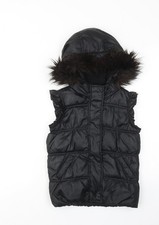 Girls UK Size 5 Years Gap Black Gilet