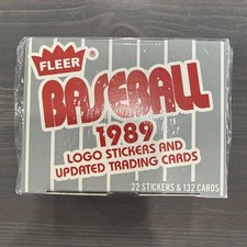 1989 Fleer Baseball Updated Set SEALED 132 Cards & 22 Stickers