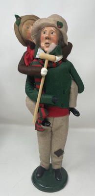Vintage Byers' Choice ''Bob Cratchit and Tiny Tim'' (1991) Signed 14  Tall