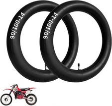 2 Pack 90/100-14" 3.00-14 inch Heavy Rear Inner Tube, 14 90/100-14 2 Pack