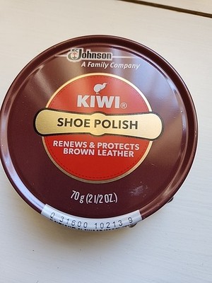 Kiwi Brown Shoe Polish 2.5oz 70g Renews & Protects Leather Shoes Buy More Save