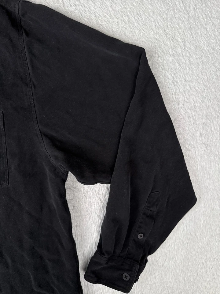 Tommy Bahama Shirt Men Large Black 100% Silk Long Sleeve Camp Button Up READ - Image 2 of 4