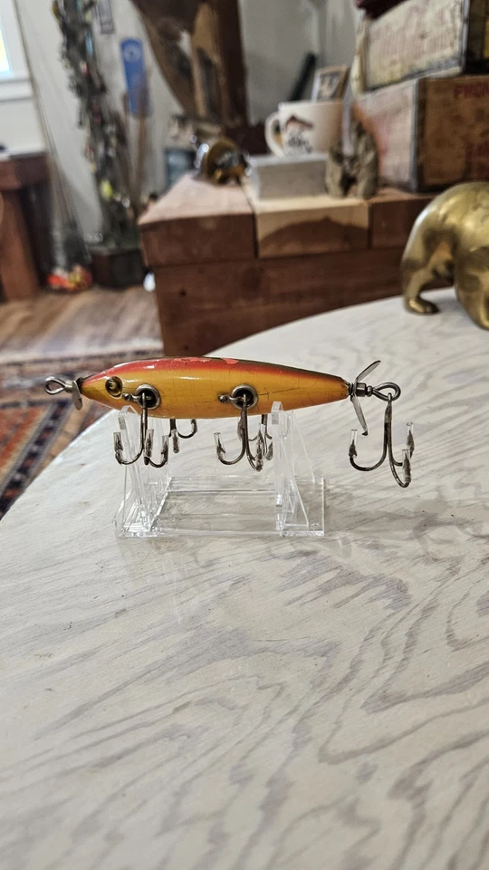 De colección Heddon 150 Minnow Rainbow, Diferente Gancho de Cola Accesorios Sin Marca Plataforma en L Foto 2 de 4
