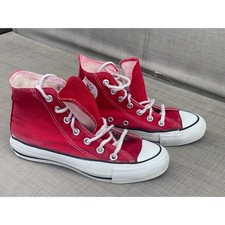 Converse Chuck Taylor High Top Unisex Red Good Canvas Sneakers Women's 6