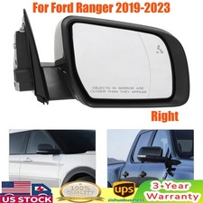 Power Heated Mirror For 2019-2023 Ford Ranger Power Fold w/BSM Passenger Side RH