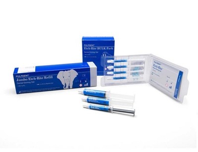 Pulpdent ET-50R Etch-Rite 38% Dental Etching Gel Jumbo 2/Pk 25 mL