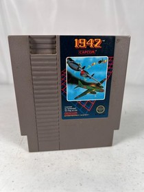 1942 NES Nintendo Entertainment System Capcom Shooter Cartridge NTSC and Sleeve