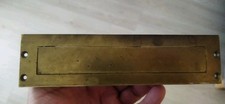 Ancienne entrée de boite aux lettres en laiton ou bronze vintage