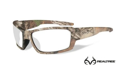 Wiley X Valor Sunglasses Clear Lens - Realtree Xtra Camo Frame